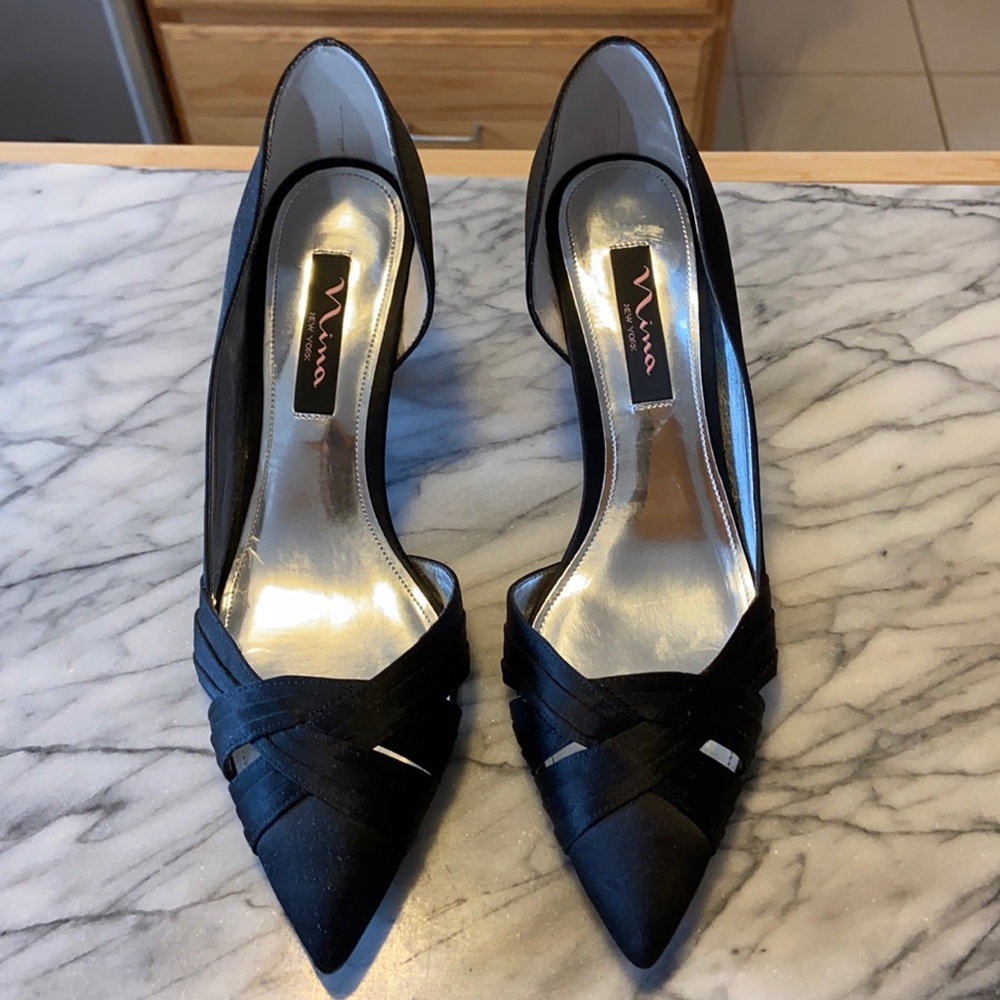 Nina Heels, Size 7 1/2. Worn once to a gala.
